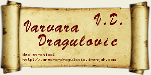 Varvara Dragulović vizit kartica